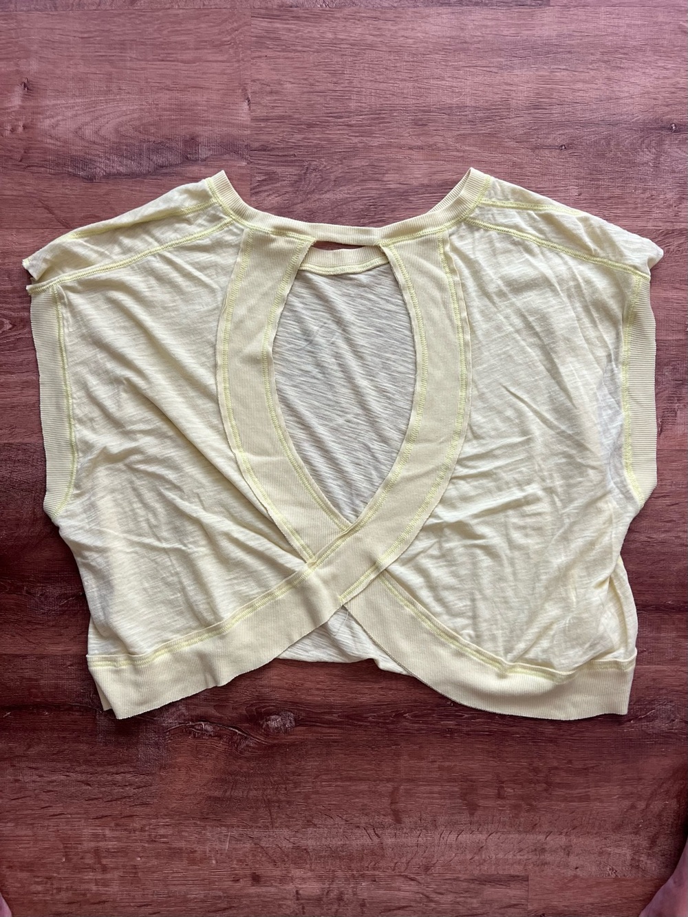 FP Movement My Time Tee Size Large RT $48 Pale Yellow
